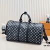 69303a12f09edb6de4c4d059 Exclusive In-Stock M24953 41416 New Version Louis Vuitton Classic Keepall Travel Bag Unveils Modern Charm of Monogram Shadow Leather