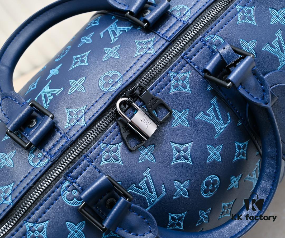 69303a16f09edb6de4c4d05b Exclusive Real Shot M24953 41416 New Version Louis Vuitton Classic Keepall Travel Bag Release Monogram Shadow Leather's Modern Flair