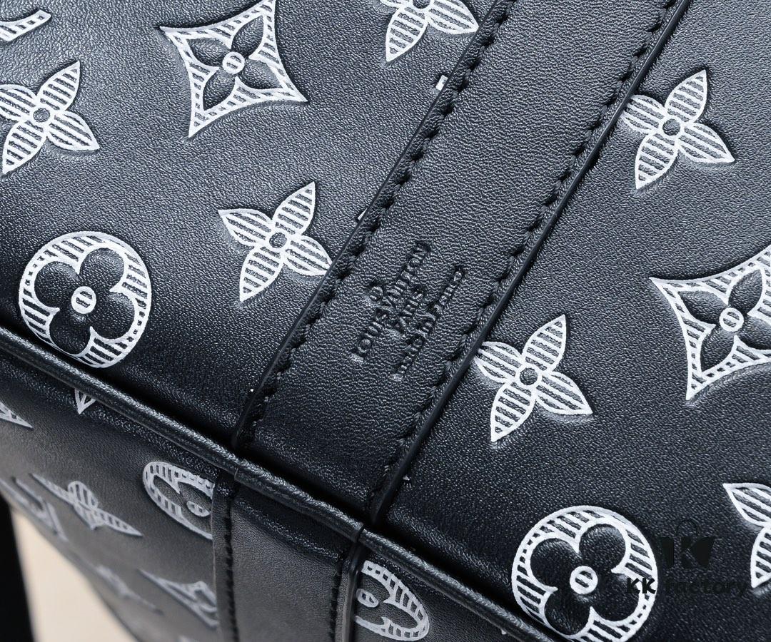 69303a18f09edb6de4c4d05d Exclusive In-Stock M24953 41416 New Version Louis Vuitton Classic Keepall Travel Bag Unveils Modern Charm of Monogram Shadow Leather