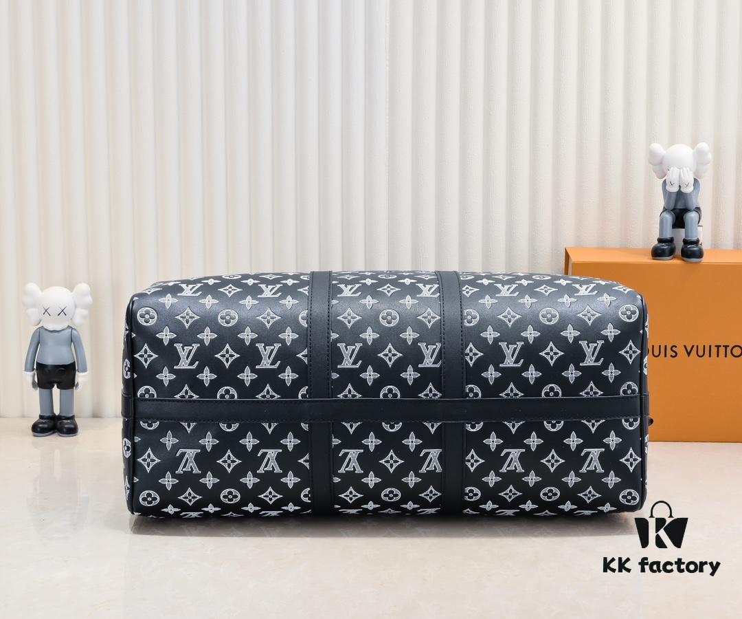 69303a34f09edb6de4c4d071 Exclusive In-Stock M24953 41416 New Version Louis Vuitton Classic Keepall Travel Bag Unveils Modern Charm of Monogram Shadow Leather