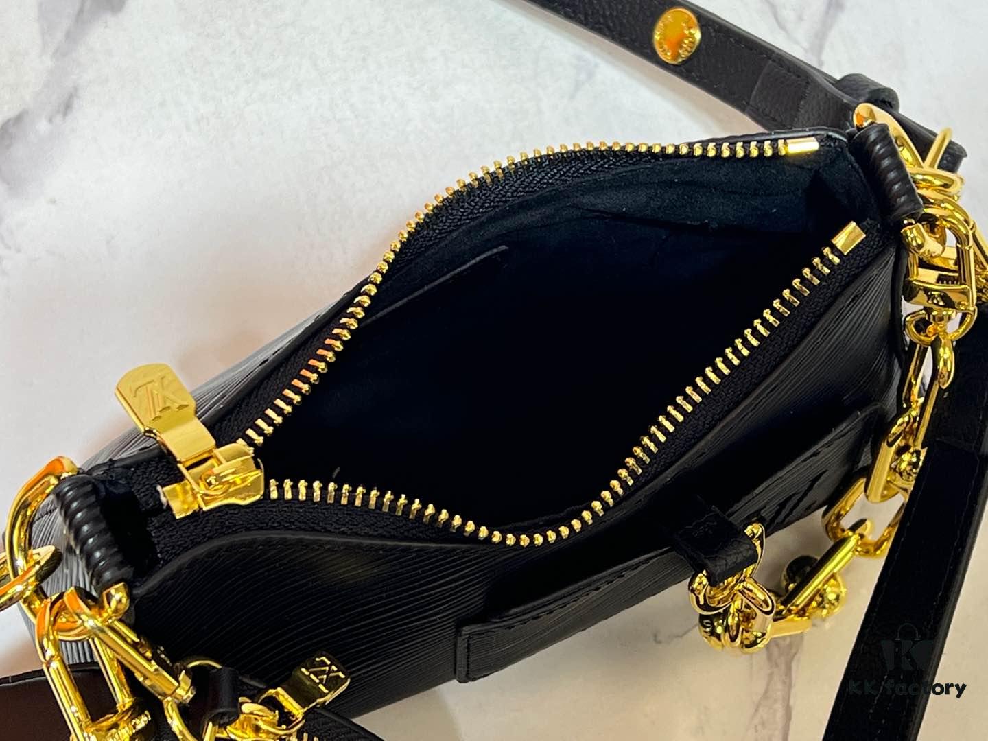 69303a66f09edb6de4c4d0ae M13099 Marellini Handbag crafted from textured Epi leather with a compact silhouette and ample space for daily essentials like a smartphone