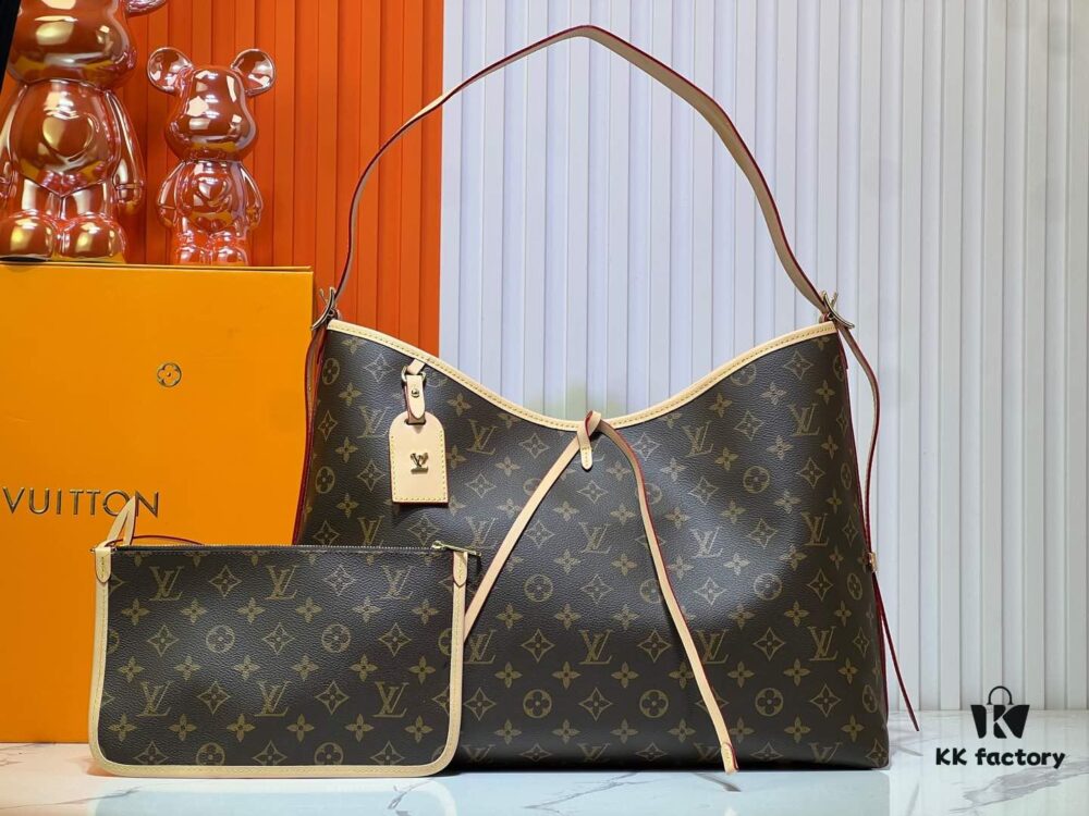 69303ae9f09edb6de4c4d16c M46197 Reversible Leather Louis Vuitton CarryAll Medium Bag