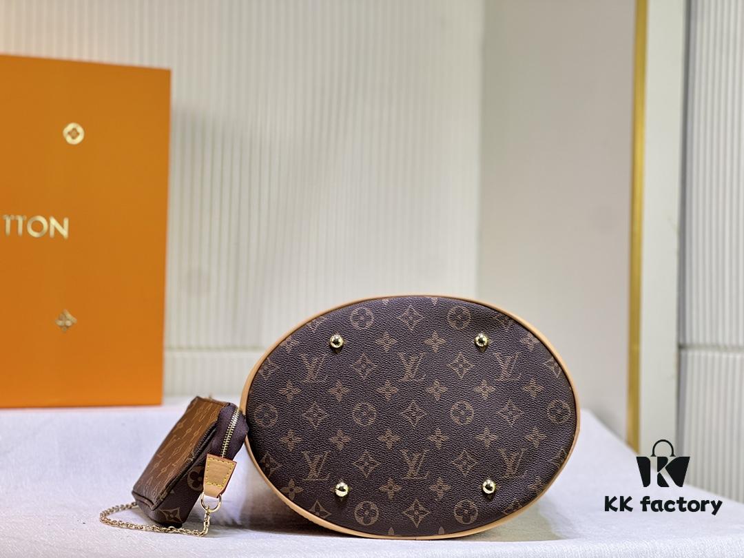 69303b02f09edb6de4c4d197 Vintage Crocodile Pattern Wax Leather 🔥 M42236 Large Size Authentic Item High-End Quality Highly Acclaimed Mother-and-Child Bag Extremely Practical Louis Vuitton Matched Interior Original Order Version Louis Vuitton LV New Women's Shoulder Bag Round Barrel Bag