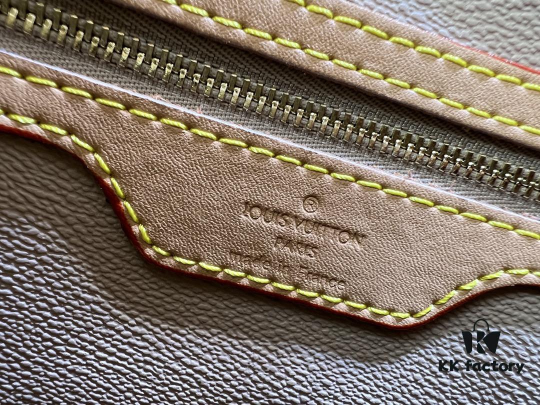 69303b05f09edb6de4c4d199 Vintage Crocodile Pattern Wax Leather 🔥 M42236 Large Size Authentic Item High-End Quality Highly Acclaimed Mother-and-Child Bag Extremely Practical Louis Vuitton Matched Interior Original Order Version Louis Vuitton LV New Women's Shoulder Bag Round Barrel Bag
