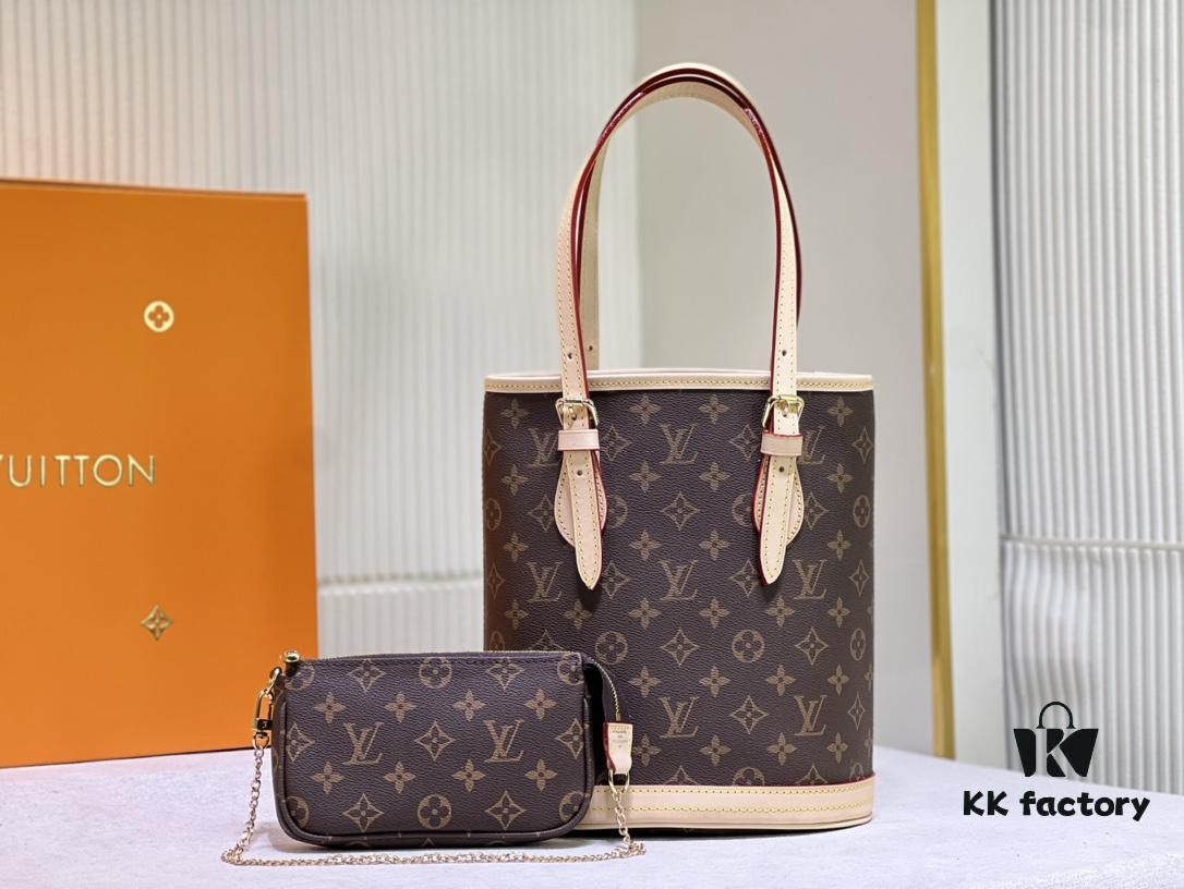 69303b0bf09edb6de4c4d1a2 Color-Changing Yellow Leather Bag 🔥 Authentic Quality, High-End Craftsmanship, Excellent Reputation, Mother-and-Child Pouch Design, Extremely Practical, Louis Vuitton-Style Interior, Original Sample Cut, New LV Women's Shoulder Bag, Round Bucket Bag M42238, Size 23*26*16cm 💪💪💪