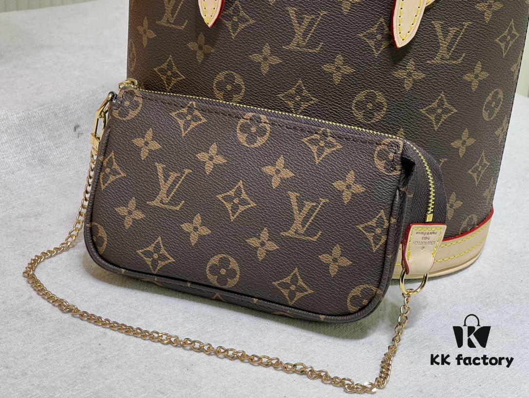 69303b0df09edb6de4c4d1a4 Color-Changing Yellow Leather Bag 🔥 Authentic Quality, High-End Craftsmanship, Excellent Reputation, Mother-and-Child Pouch Design, Extremely Practical, Louis Vuitton-Style Interior, Original Sample Cut, New LV Women's Shoulder Bag, Round Bucket Bag M42238, Size 23*26*16cm 💪💪💪