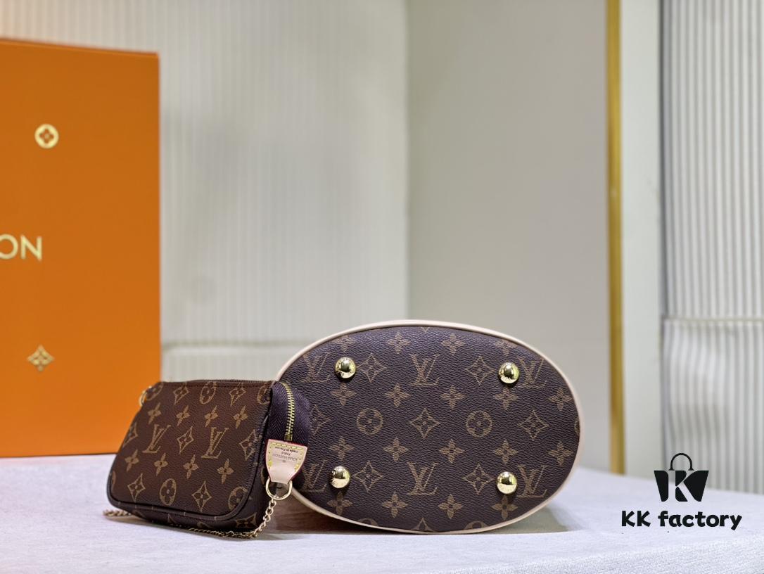 69303b0ef09edb6de4c4d1a6 Color-Changing Yellow Leather Bag 🔥 Authentic Quality, High-End Craftsmanship, Excellent Reputation, Mother-and-Child Pouch Design, Extremely Practical, Louis Vuitton-Style Interior, Original Sample Cut, New LV Women's Shoulder Bag, Round Bucket Bag M42238, Size 23*26*16cm 💪💪💪