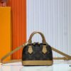 69303b10f09edb6de4c4d1ac Upgraded Original 【Louis Vuitton Alma Nano Shell Handbag】M82717 Monogram Coffee Check Mini Shell Bag Series