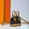 69303b10f09edb6de4c4d1ad Upgraded Original 【Louis Vuitton Alma Nano Shell Handbag】M82717 Monogram Coffee Check Mini Shell Bag Series