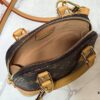69303b14f09edb6de4c4d1b0 Upgraded Original 【Louis Vuitton Alma Nano Shell Handbag】M82717 Monogram Coffee Check Mini Shell Bag Series
