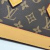 69303b15f09edb6de4c4d1b2 Upgraded Original 【Louis Vuitton Alma Nano Shell Handbag】M82717 Monogram Coffee Check Mini Shell Bag Series