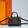 69303b1bf09edb6de4c4d1be Upgraded Original 【Louis Vuitton Alma Nano Shell Handbag】M82717 Monogram Coffee Check Mini Shell Bag Series