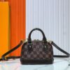 69303b1df09edb6de4c4d1c1 Upgraded Original 【Louis Vuitton Alma Nano Shell Handbag】M82717 Monogram Coffee Check Mini Shell Bag Series