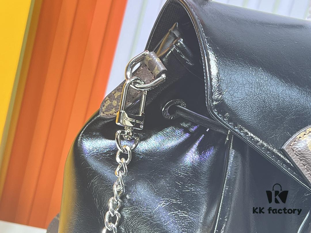 69303b28f09edb6de4c4d1d4 M12587 M11119 M111118 Small Montsouris Backpack in Shiny Lambskin with Monogram Details