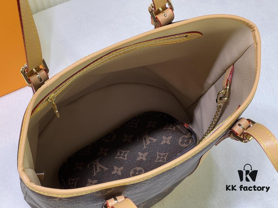 69303b30f09edb6de4c4d1e2 Vintage Crocodile Pattern Wax Leather 🔥 M42236 Large Size Authentic Item High-End Quality Highly Acclaimed Mother-and-Child Bag Extremely Practical Louis Vuitton Matched Interior Original Order Version Louis Vuitton LV New Women's Shoulder Bag Round Barrel Bag