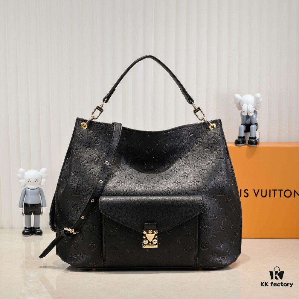 69303b39f09edb6de4c4d1f2 Black Embossed Original Quality ✨Exclusive Real Photo✨ LV METIS Handbag M40781