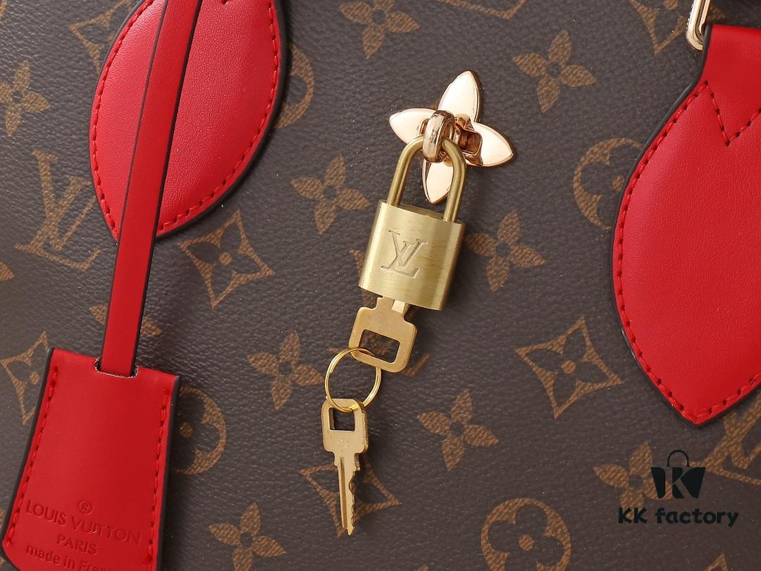 69303b53f09edb6de4c4d21e Large 180, Small Upgraded Original Version M44351 M44350 M44359 FlowerBB Zip Tote Bag