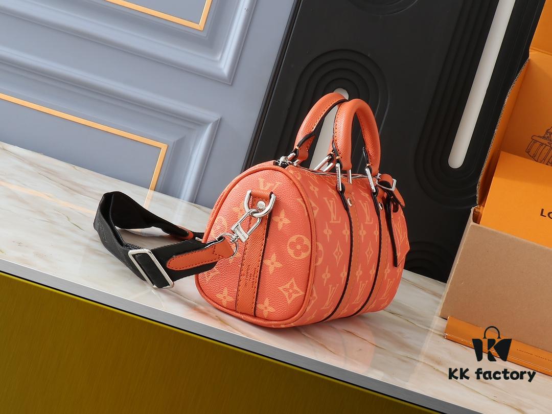 69303b73f09edb6de4c4d24d Upgraded Original N100105 Checkered Green M20900, M46271 Black Floral, M31044 Orange, M11542 Classic Monogram, M24849 Monogram Multicolored Dahlia - Keepall 25