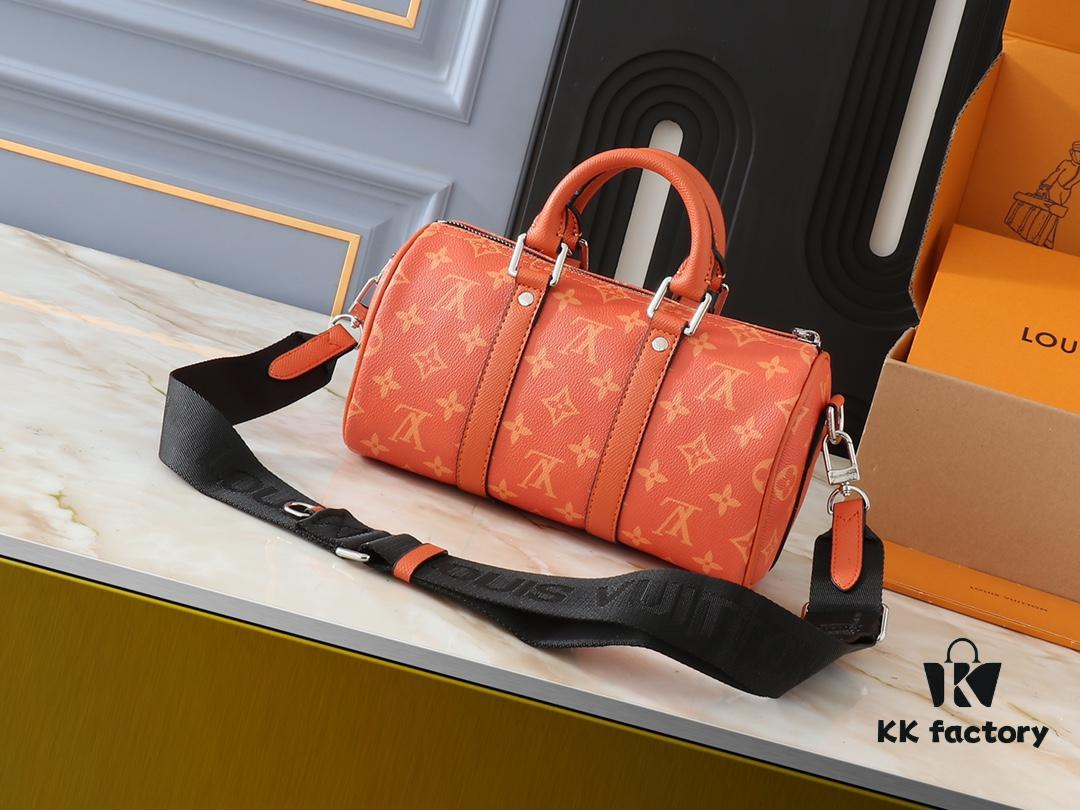 69303b75f09edb6de4c4d24e Upgraded Original N100105 Checkered Green M20900, M46271 Black Floral, M31044 Orange, M11542 Classic Monogram, M24849 Monogram Multicolored Dahlia - Keepall 25