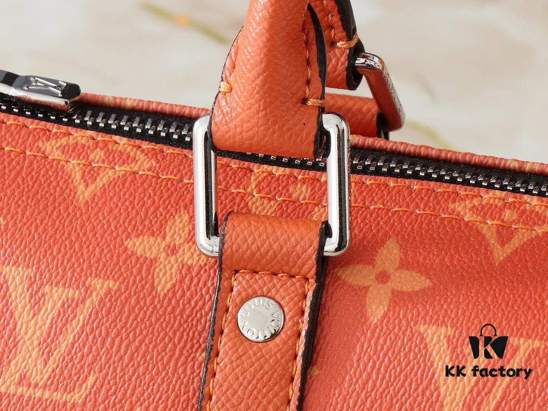 69303b76f09edb6de4c4d24f Upgraded Original N100105 Checkered Green M20900, M46271 Black Floral, M31044 Orange, M11542 Classic Monogram, M24849 Monogram Multicolored Dahlia - Keepall 25