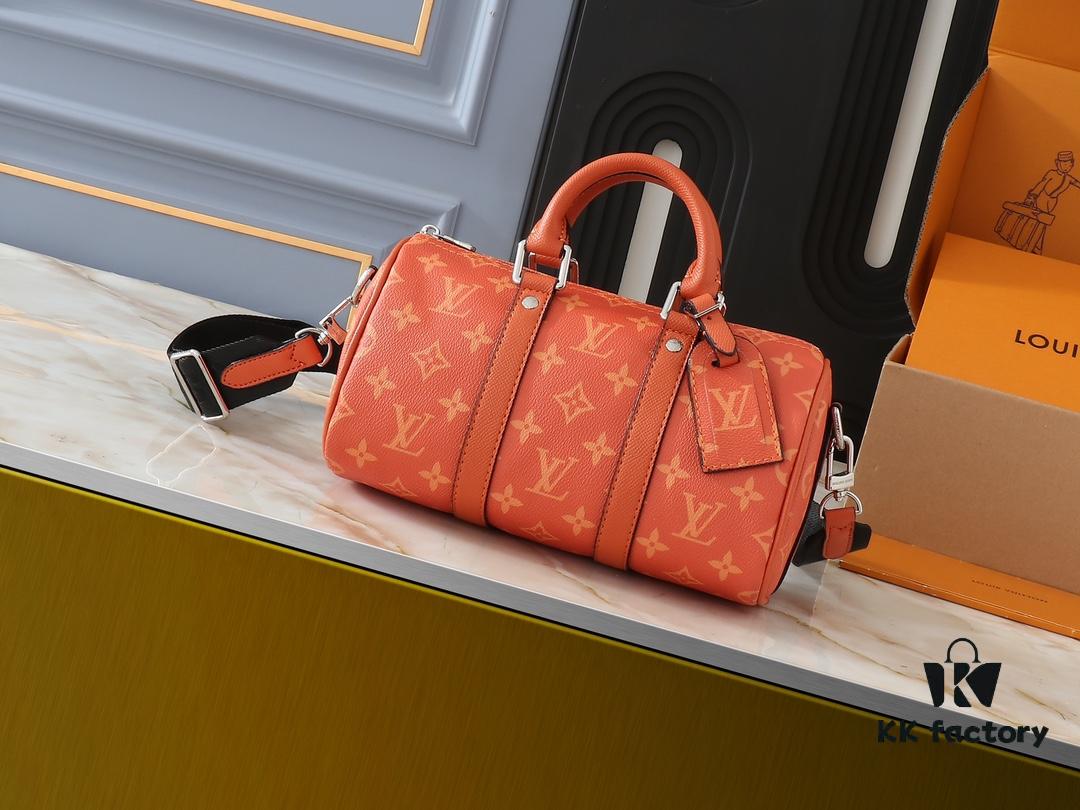 69303b77f09edb6de4c4d253 Upgraded Original N100105 Checkered Green M20900, M46271 Black Floral, M31044 Orange, M11542 Classic Monogram, M24849 Monogram Multicolored Dahlia - Keepall 25