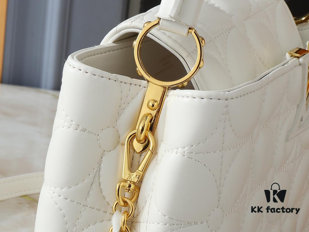 69303b82f09edb6de4c4d265 Upgraded Original M23999 M23998 Monogram Embroidered Floral Capucines BB Handbag