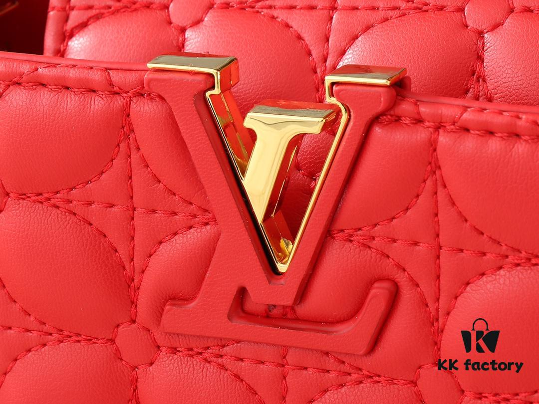 69303b85f09edb6de4c4d269 Upgraded Original M23998 M239990 Monogram Embroidered Floral Capucines Mini Bag
