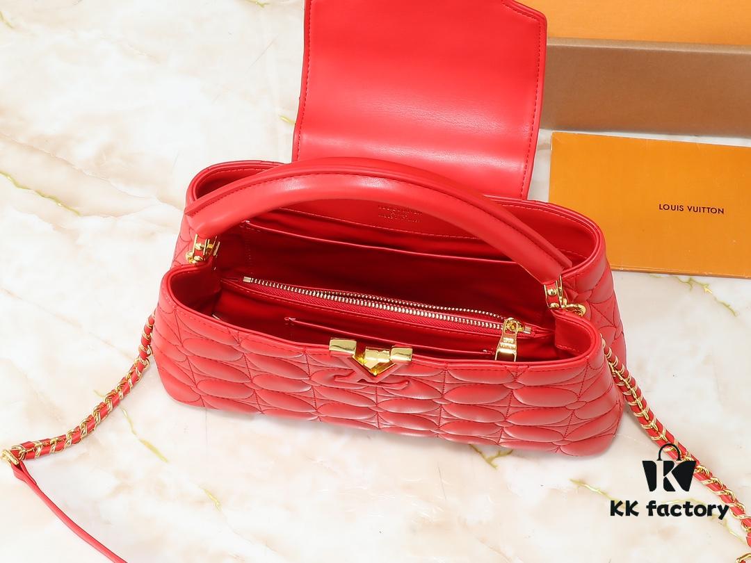 69303b8ef09edb6de4c4d27a Upgraded Original M23999 M23998 Monogram Embroidered Floral Capucines BB Handbag