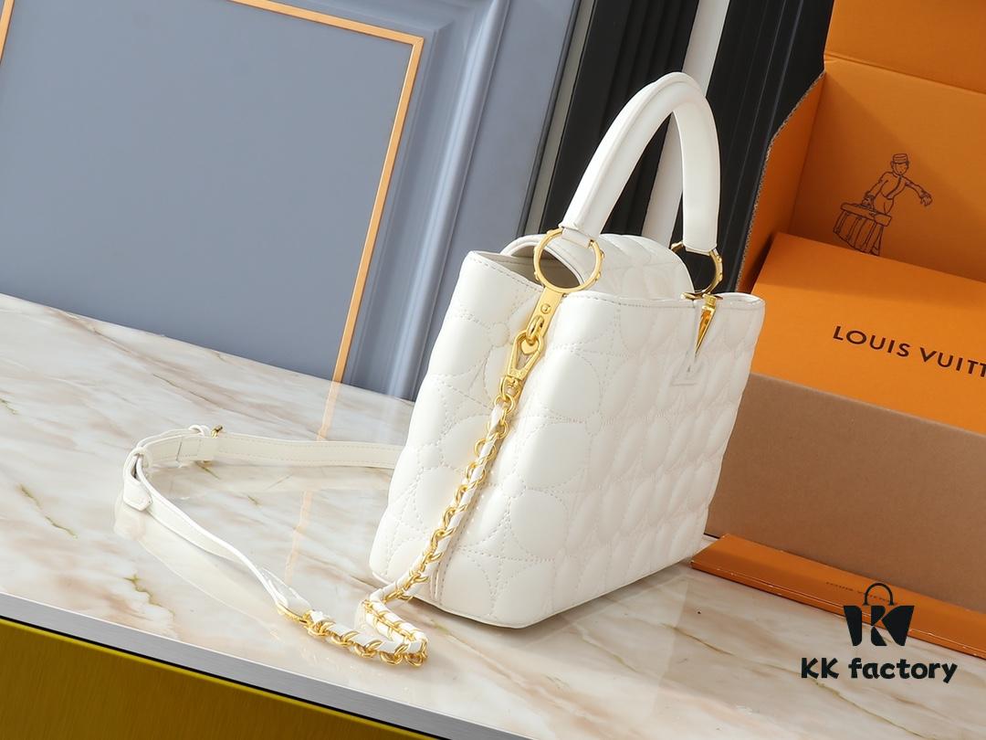 69303b90f09edb6de4c4d27d Upgraded Original M23999 M23998 Monogram Embroidered Floral Capucines BB Handbag