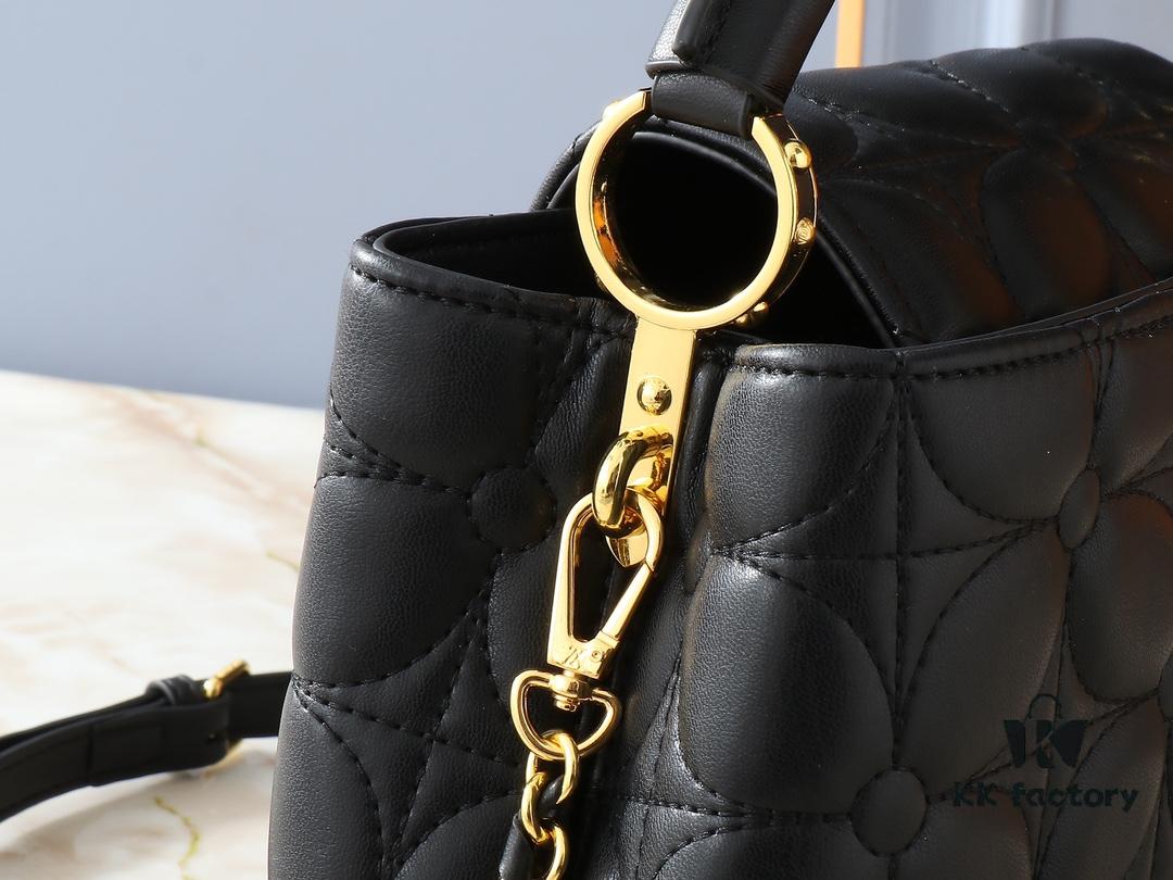 69303b98f09edb6de4c4d286 Upgraded Original M23999 M23998 Monogram Embroidered Floral Capucines BB Handbag