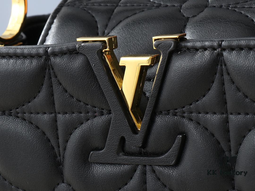 69303b9af09edb6de4c4d288 Upgraded Original M23999 M23998 Monogram Embroidered Floral Capucines BB Handbag