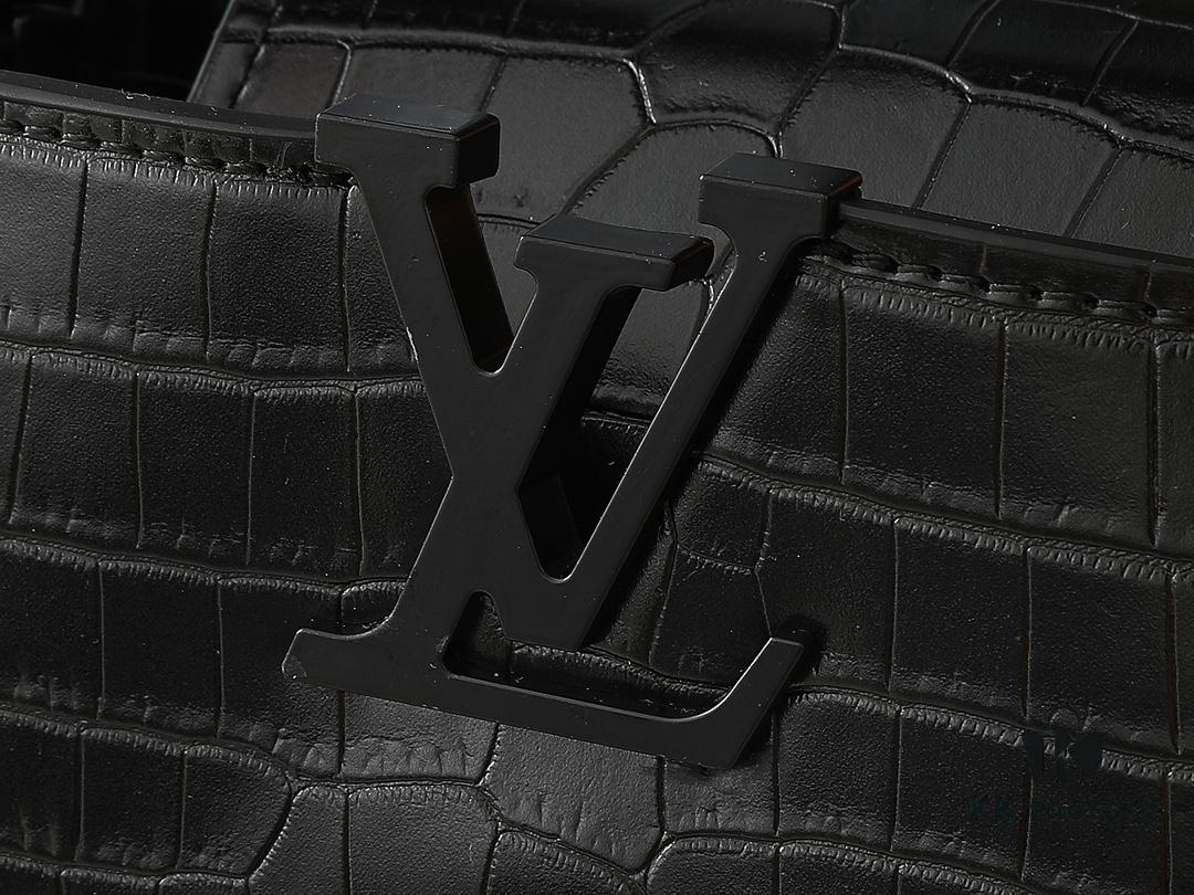 69303bbef09edb6de4c4d2ba Upgraded Original M23957 M23958 Crocodile-Texture Capucines Mini Bag