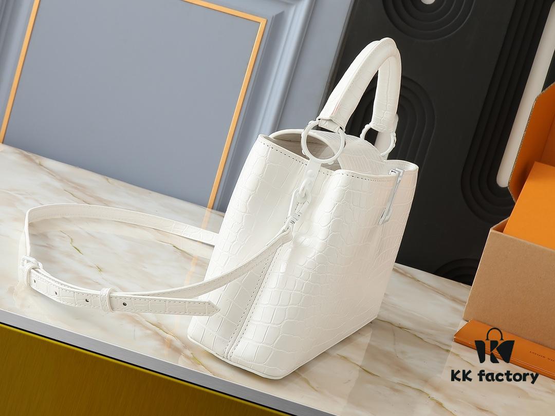 69303bc7f09edb6de4c4d2c7 Upgraded Original M23958 M23957 Crocodile Texture Capucines Medium Handbag