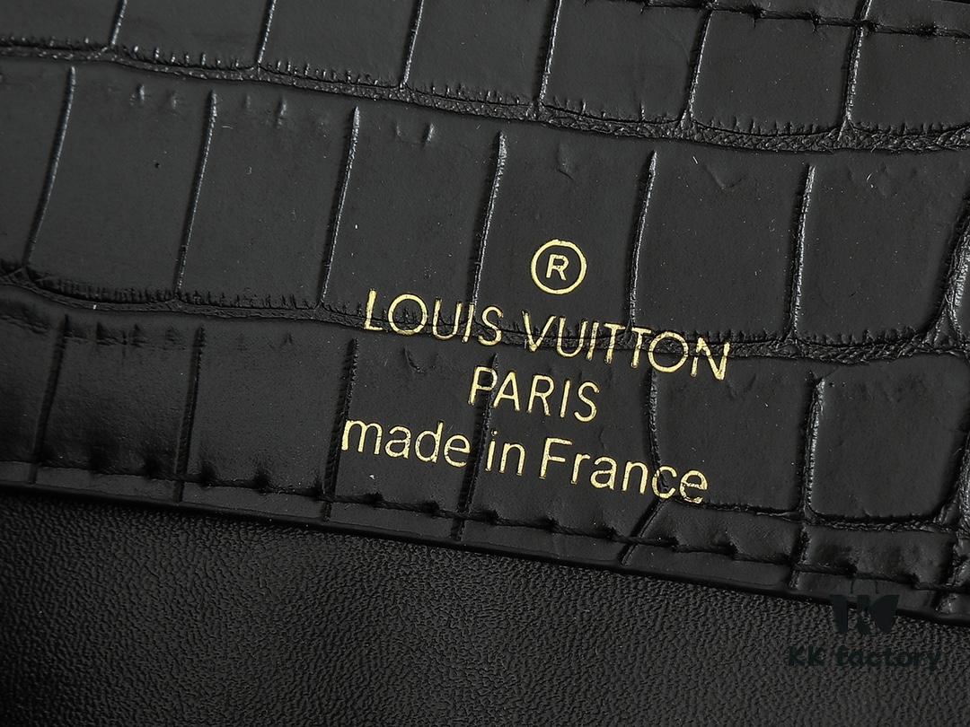 69303bc8f09edb6de4c4d2ca Upgraded Original M23958 M23957 Crocodile Texture Capucines Medium Handbag
