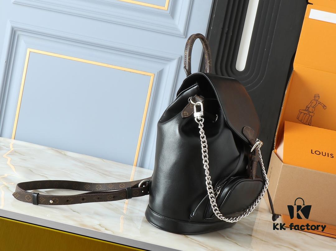 69303c15f09edb6de4c4d342 Upgraded Original M12587 ✨【Montsouris Small Backpack】M12587 Black Leather