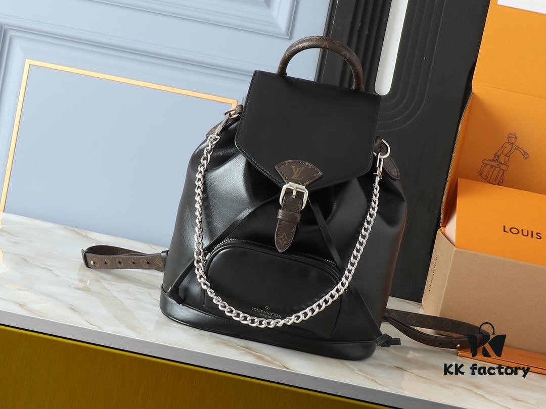 69303c16f09edb6de4c4d347 Upgraded Original M12587 ✨【Montsouris Small Backpack】M12587 Black Leather