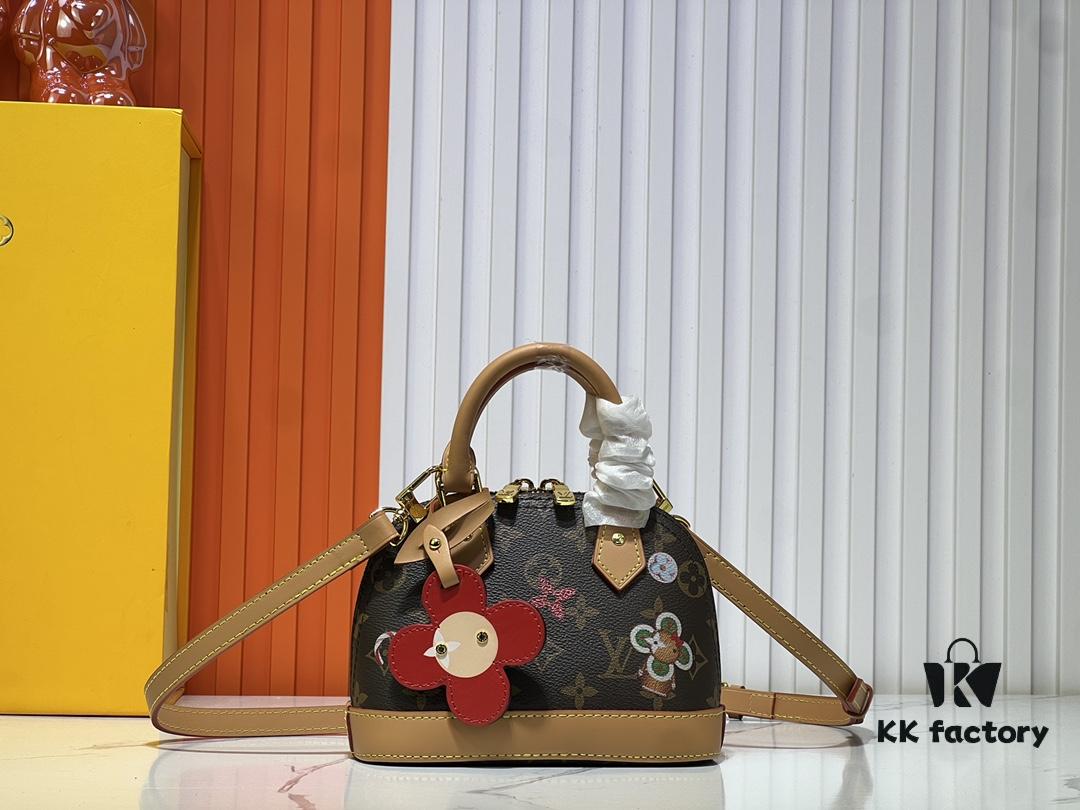 69303c3bf09edb6de4c4d386 Upgraded Original 【Louis Vuitton Alma Nano Shell Bag】M82717 Monogram (Color-Changing Leather)