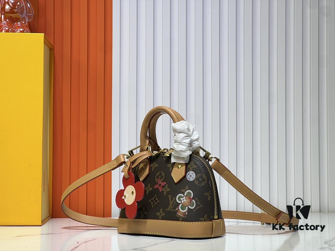 69303c40f09edb6de4c4d38c Upgraded Original 【Louis Vuitton Alma Nano Shell Bag】M82717 Monogram (Color-Changing Leather)