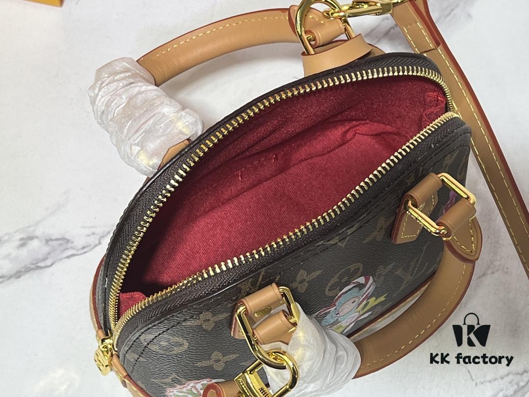 69303c41f09edb6de4c4d38d Upgraded Original 【Louis Vuitton Alma Nano Shell Bag】M82717 Monogram (Color-Changing Leather)