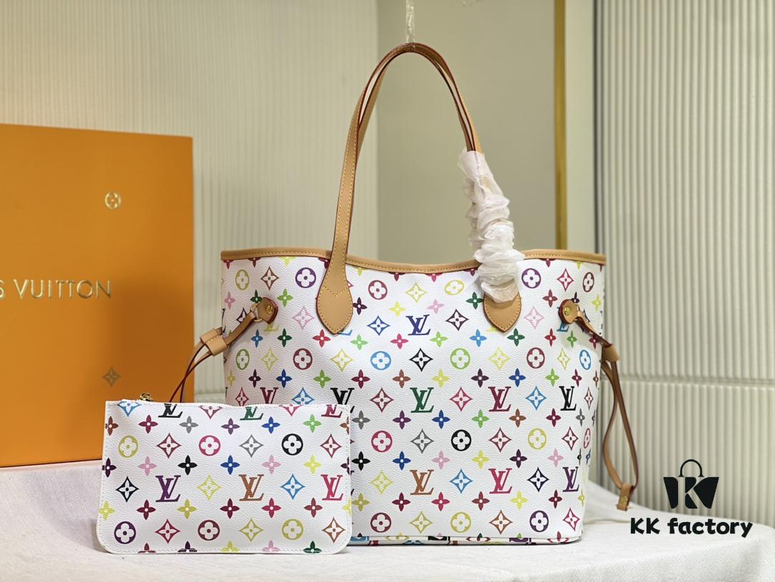 69303c4ff09edb6de4c4d397 M40156 M40995 Latest Colorful Print Louis Vuitton Reimagined Neverfull Classic Handbag
