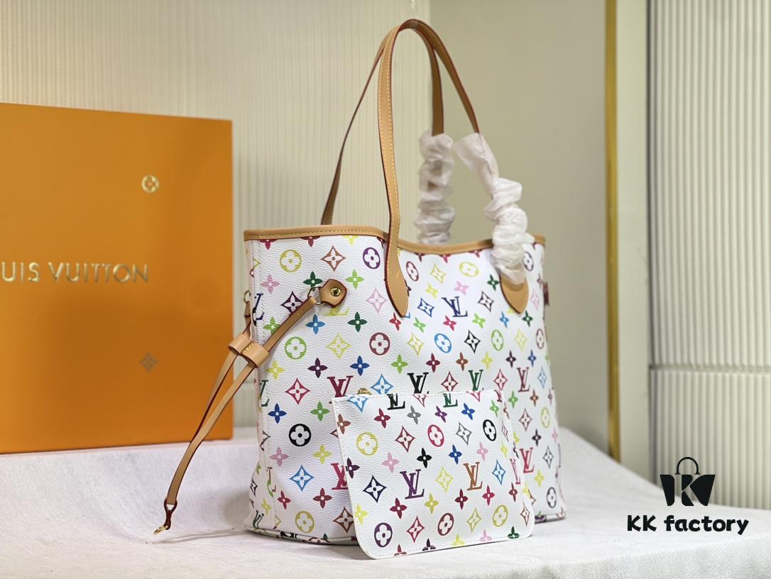 69303c53f09edb6de4c4d39c M40156 M40995 Latest Colorful Print Louis Vuitton Reimagined Neverfull Classic Handbag