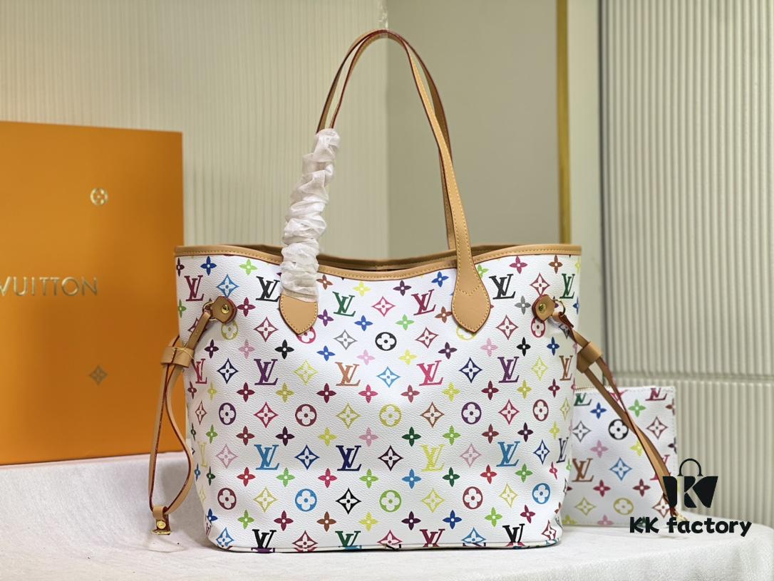 69303c54f09edb6de4c4d39d M40156 M40995 Latest Colorful Print Louis Vuitton Reimagined Neverfull Classic Handbag
