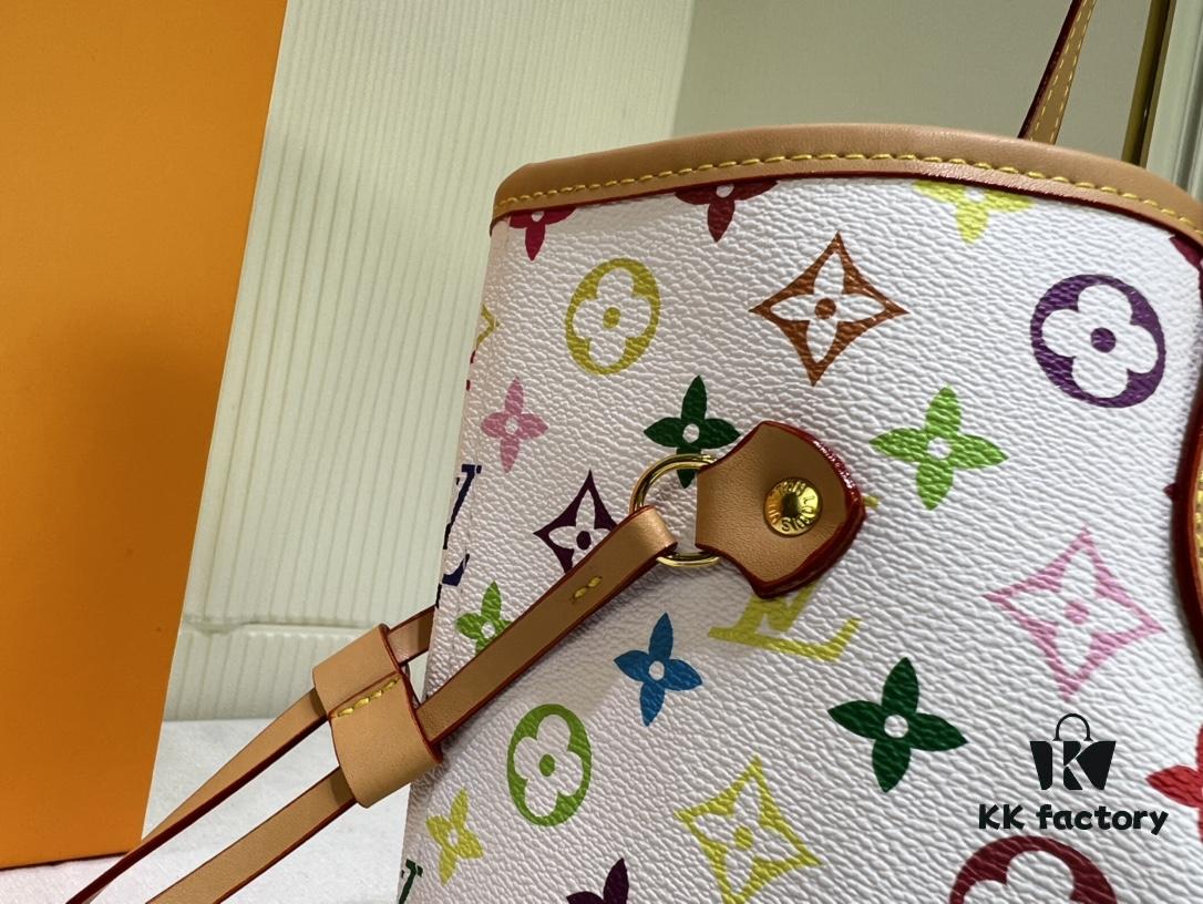 69303c58f09edb6de4c4d3a3 M40156 M40995 Latest Colorful Print Louis Vuitton Reimagined Neverfull Classic Handbag