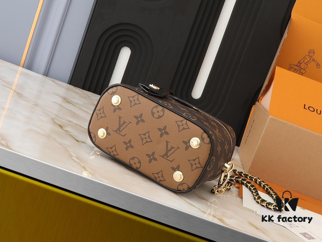 69303c60f09edb6de4c4d3ae Upgraded Original M47128 M45165 Nicolas Ghesquière Reimagines LV Travel Heritage with Monogram and Monogram Reverse Canvas Nice Cosmetic Case