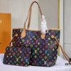 M40156 M40995 [Latest Colorful Print] Louis Vuitton Reimagined Neverfull Classic Handbag
