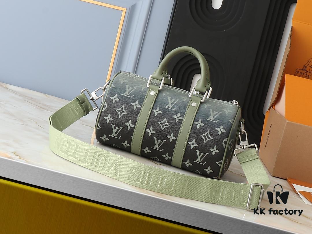 69303ca3f09edb6de4c4d416 Upgraded Original M11591 Gradient Green M46271 Gray Floral 11542 Vintage Flower Keepall 25 Pillow Bag