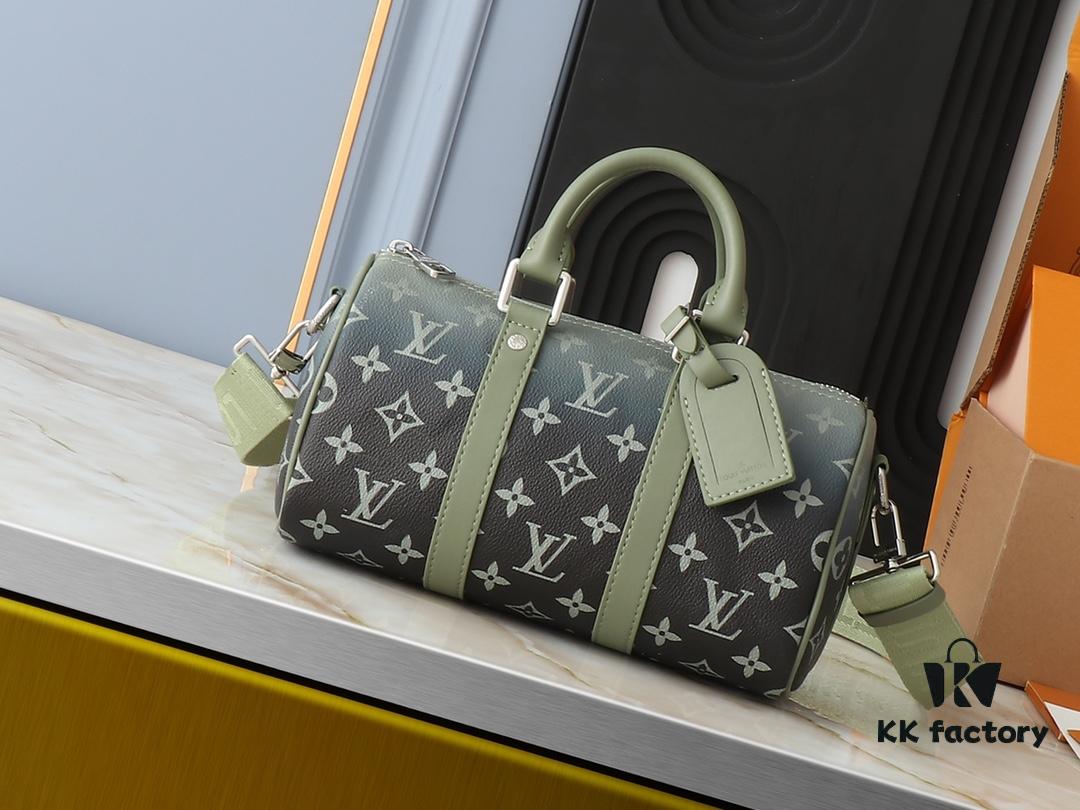 69303ca5f09edb6de4c4d417 Upgraded Original M11591 Gradient Green M46271 Gray Floral 11542 Vintage Flower Keepall 25 Pillow Bag