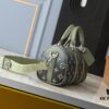 69303ca5f09edb6de4c4d418 Upgraded Original M11591 Gradient Green M46271 Gray Floral 11542 Vintage Flower Keepall 25 Pillow Bag