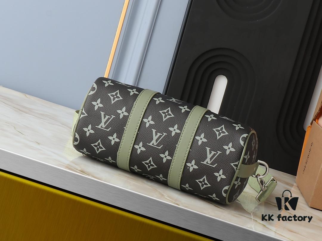 69303ca7f09edb6de4c4d419 Upgraded Original M11591 Gradient Green M46271 Gray Floral 11542 Vintage Flower Keepall 25 Pillow Bag