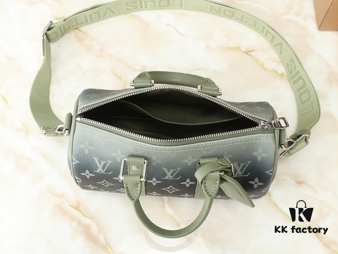 69303cb2f09edb6de4c4d424 Upgraded Original M11591 Gradient Green M46271 Gray Floral 11542 Vintage Flower Keepall 25 Pillow Bag